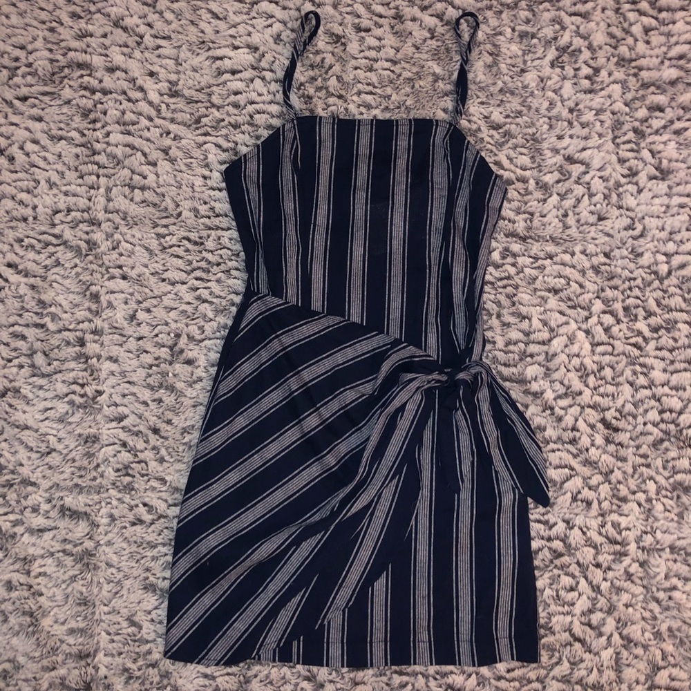Navy Wrap Dress